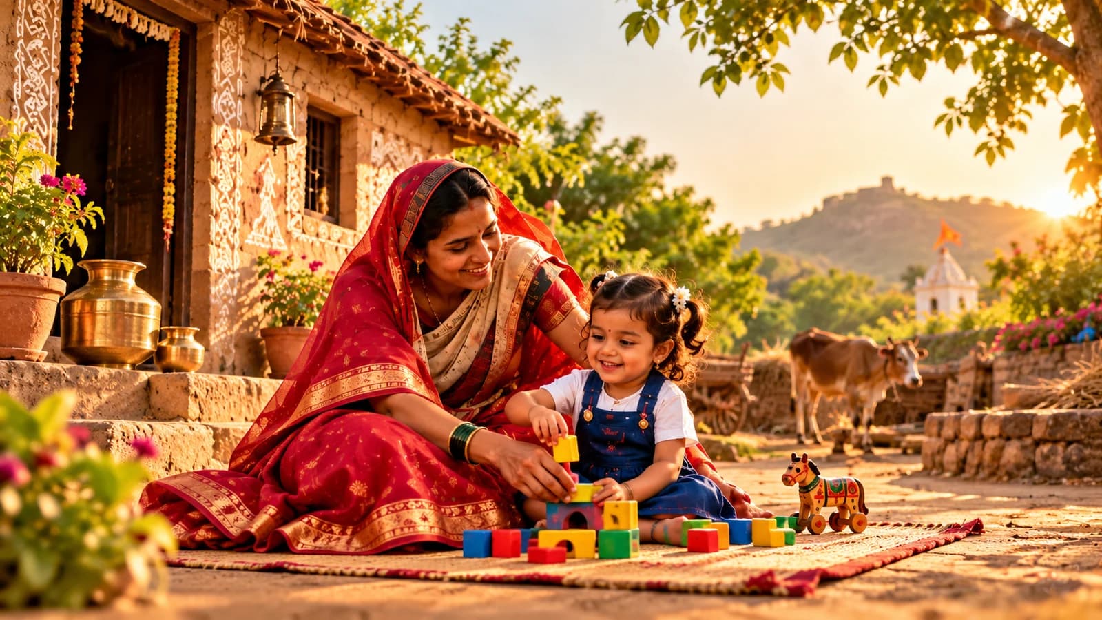 शैलपुत्री — बालिका आणि मातृशक्ती